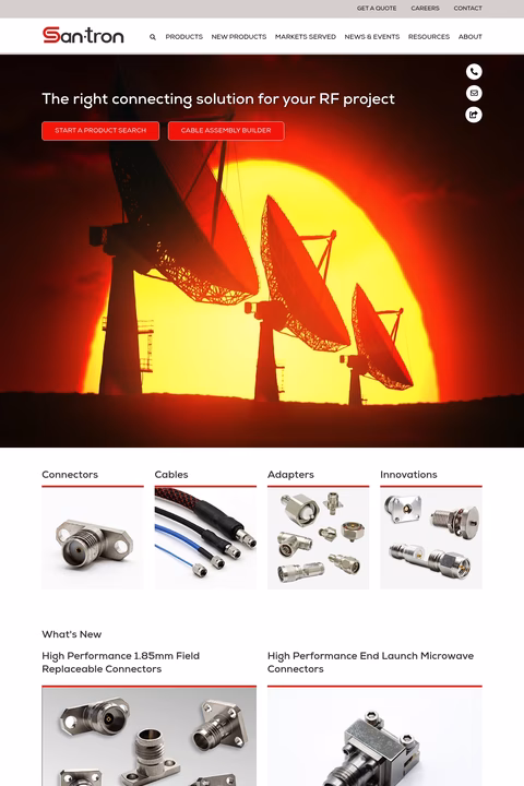 San-Tron Homepage 1440px