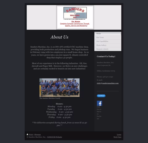 Sanders-Machine Homepage 1440px