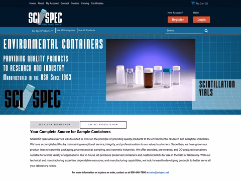 Scientific-Specialties-Service Homepage 1440px