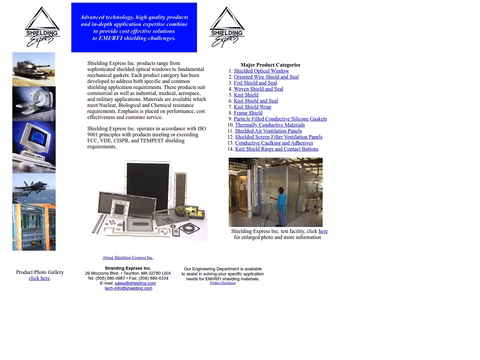 Shielding-Express Homepage 1440px