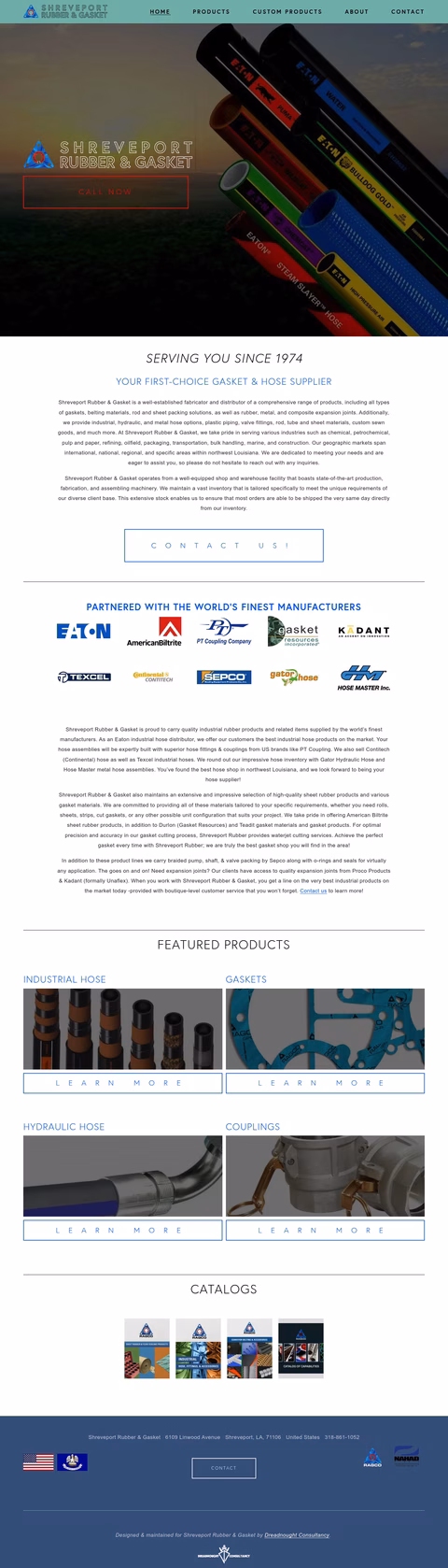 Shreveport-Rubber-Gasket Homepage 1440px