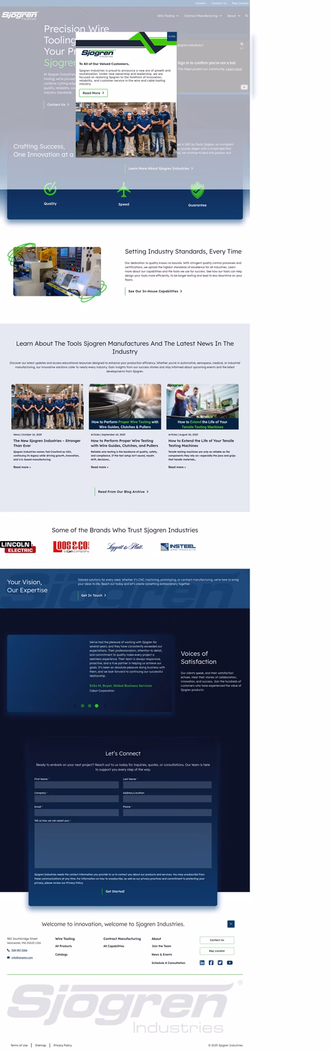 Sjogren-Industries Homepage 1440px