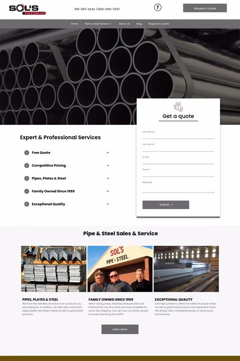 Sols-Pipe-Steel Homepage 1440px