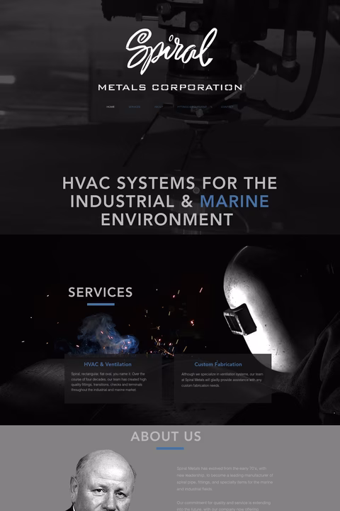 Spiral-Metals Homepage 1440px