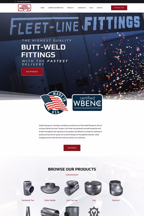 Steel-Forgings-Inc Homepage 1440px