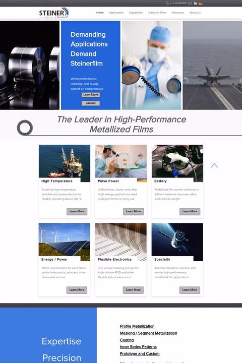 Steinerfilm Homepage 1440px