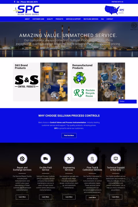Sullivan-Process-Controls Homepage 1440px