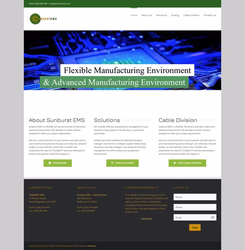 Sunburst-Ems Homepage 1440px