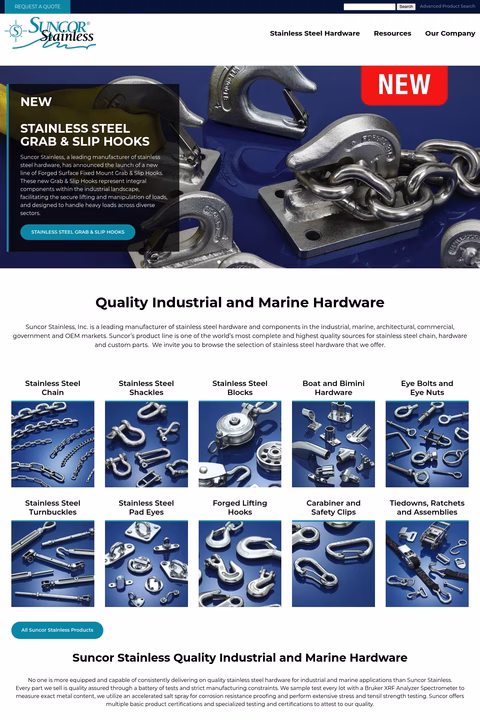 Suncor-Stainless Homepage 1440px