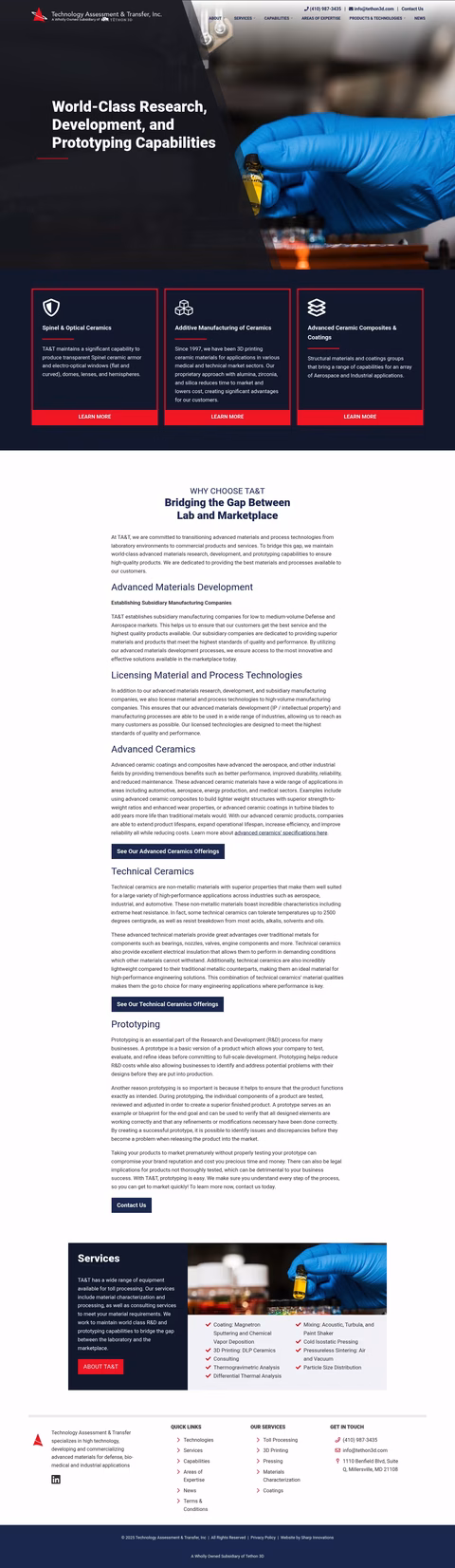 Technology-Assessment-Transfer Homepage 1440px