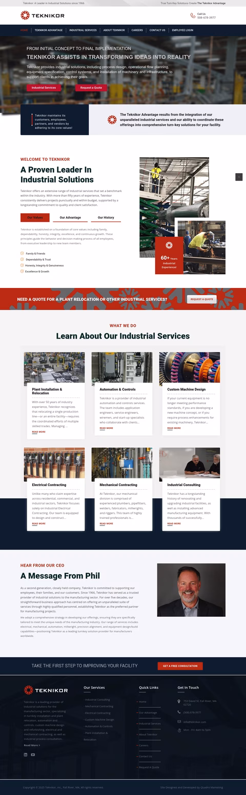 Teknikor Homepage 1440px