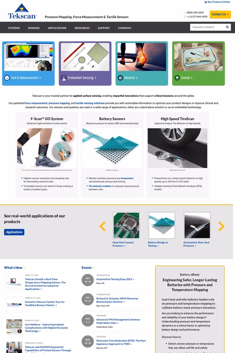 Tekscan Homepage 1440px