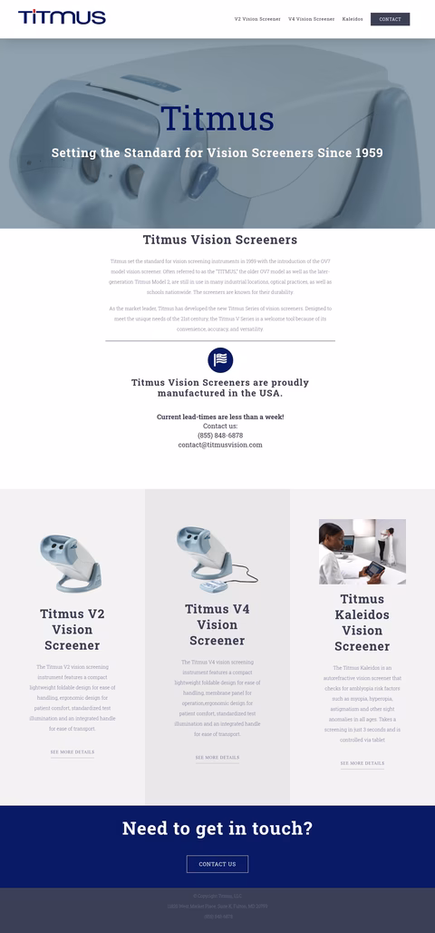 Titmus-Vision-Screeners Homepage 1440px
