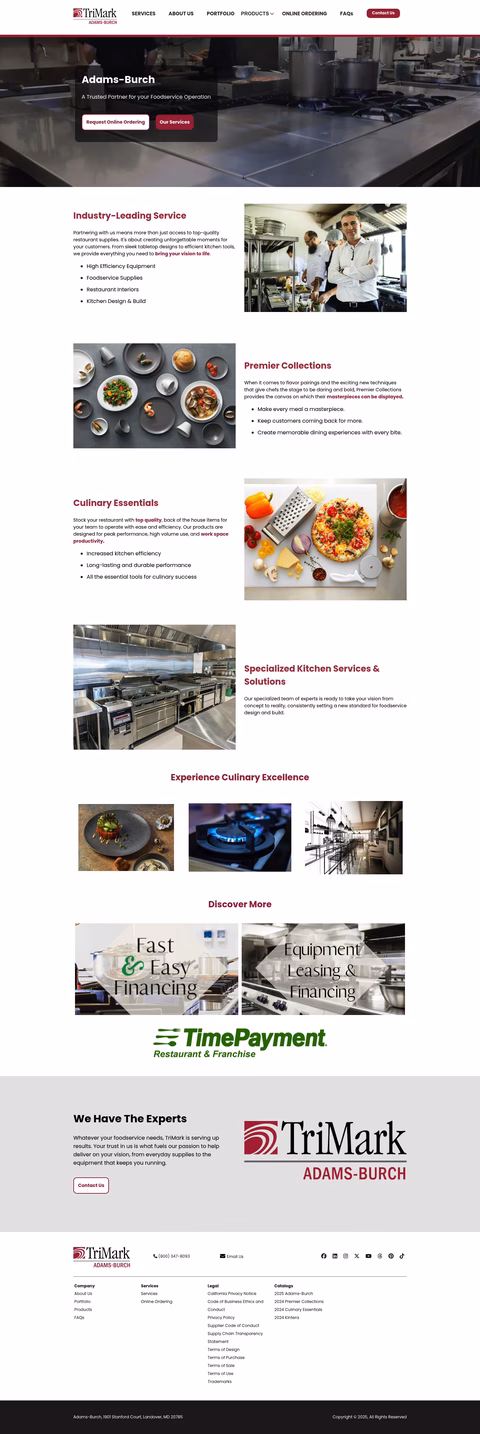 Trimark-Adams-Burch Homepage 1440px