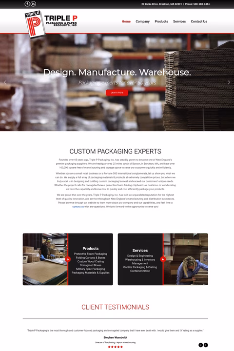 Triple-P-Packaging-Paper-Products Homepage 1440px