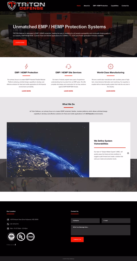 Triton-Defense Homepage 1440px