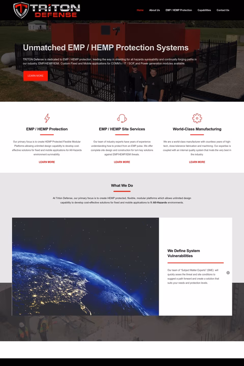 Triton-Defense Homepage 1440px