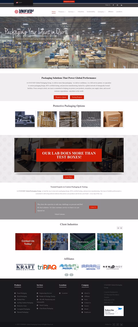 Un1F1Ed²-Global-Packaging-Group Homepage 1440px