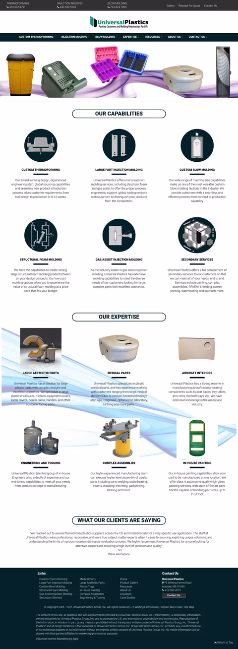 Universal-Plastics-2 Homepage 1440px