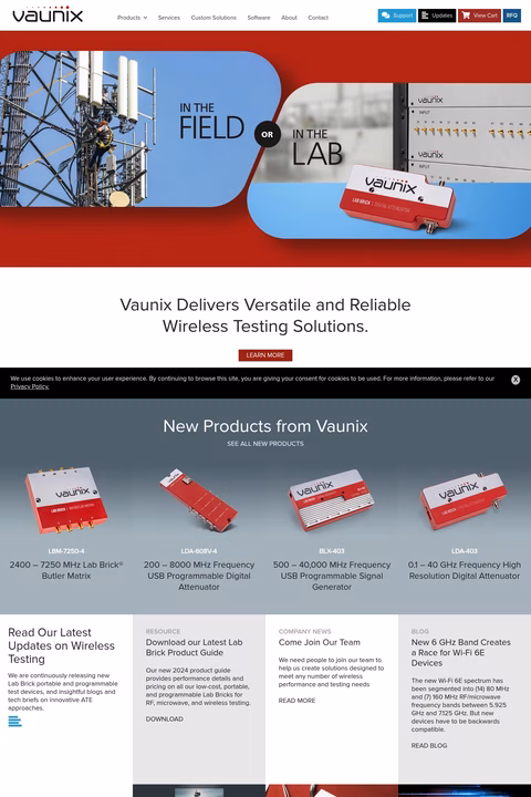 Vaunix-Technology Homepage 1440px