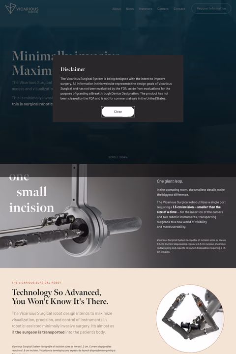 Vicarious-Surgical Homepage 1440px