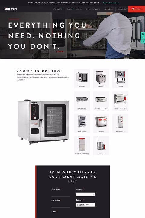 Vulcan Homepage 1440px