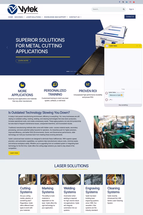 Vytek-Laser-Systems Homepage 1440px
