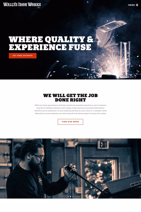 Wallys-Iron-Works Homepage 1440px
