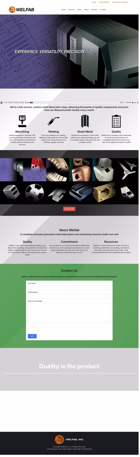 Welfab Homepage 1440px