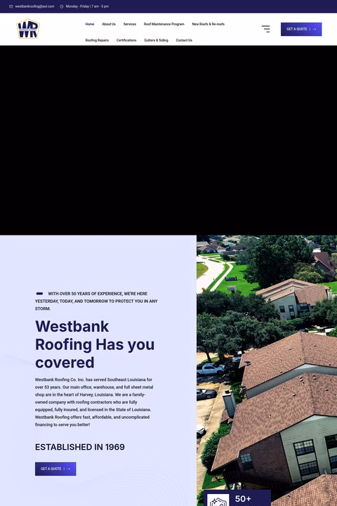 Westbank-Roofing Homepage 1440px