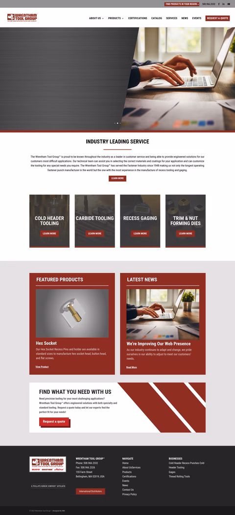 Wrentham-Tool-Products Homepage 1440px