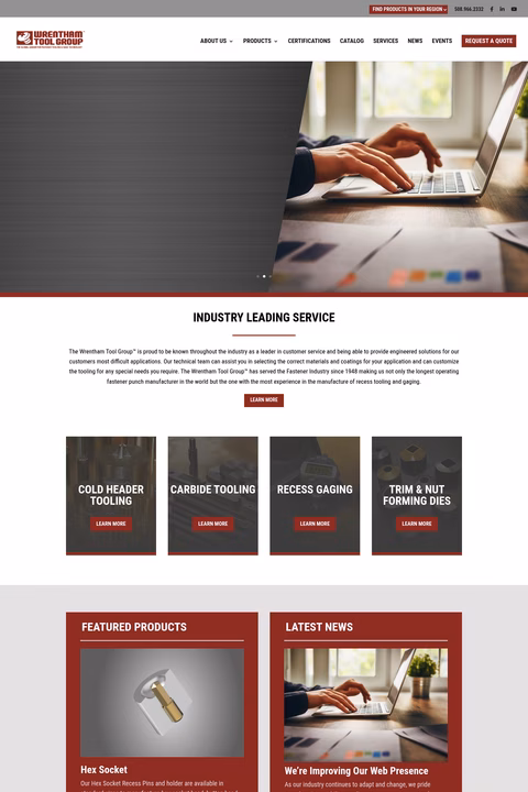 Wrentham-Tool-Products Homepage 1440px