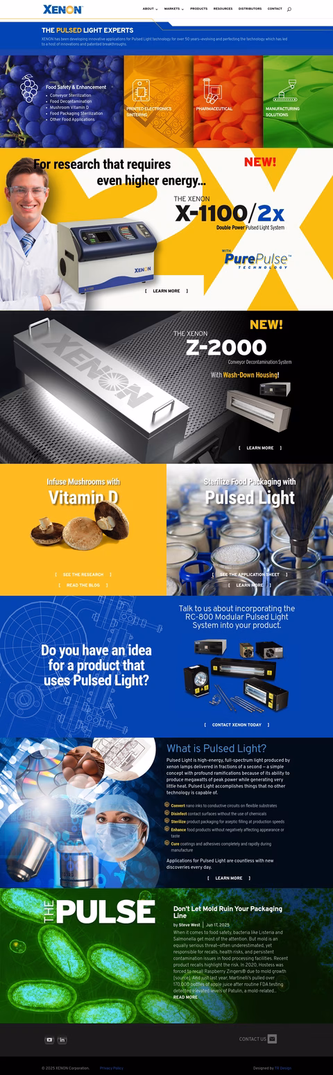 Xenon-Corporation Homepage 1440px