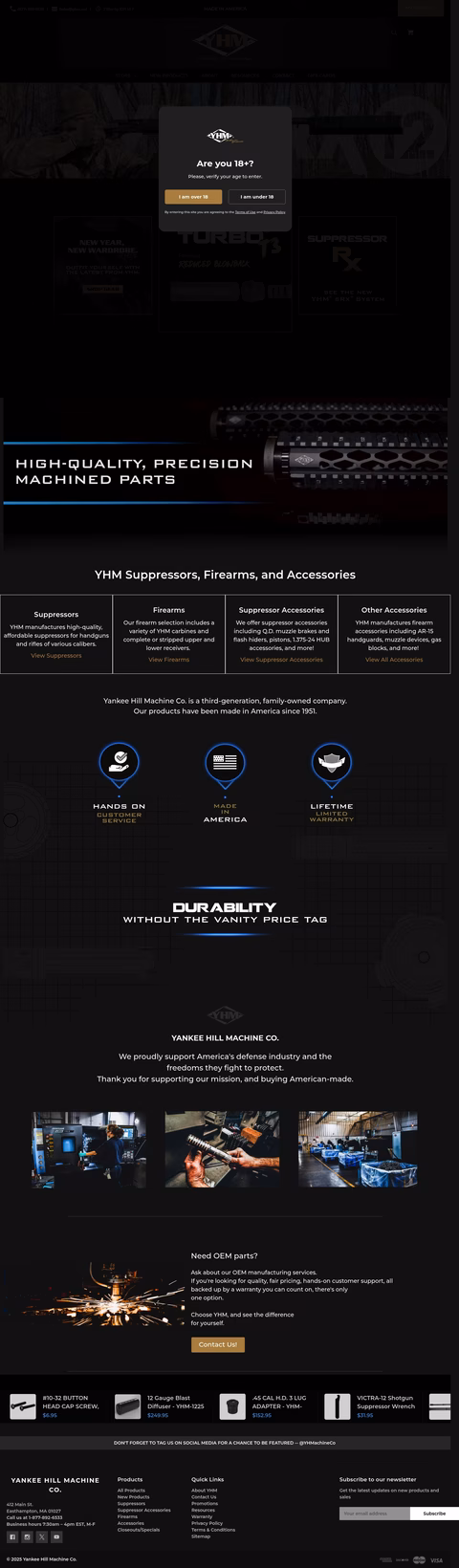 Yankee-Hill-Machine Homepage 1440px