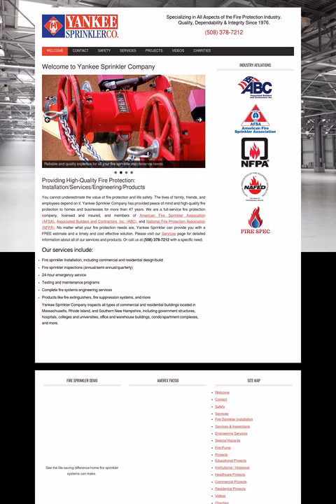 Yankee-Sprinkler-Company Homepage 1440px