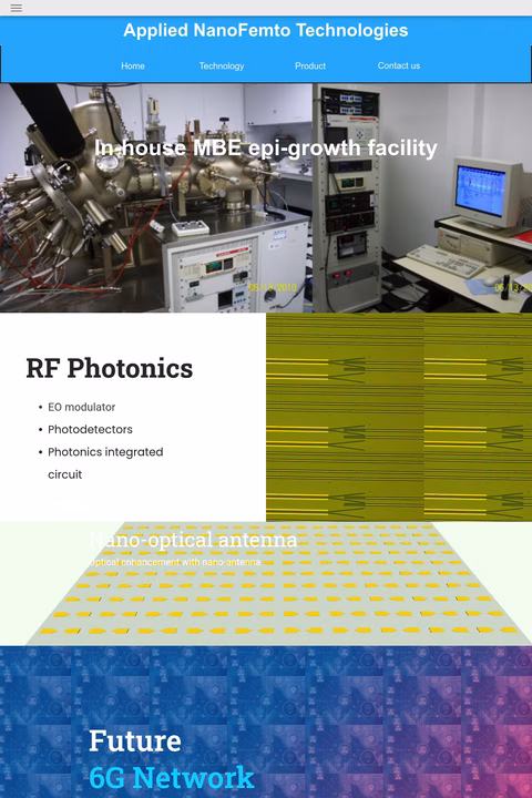 Applied-Nanofemto-Technologies Homepage 1440px