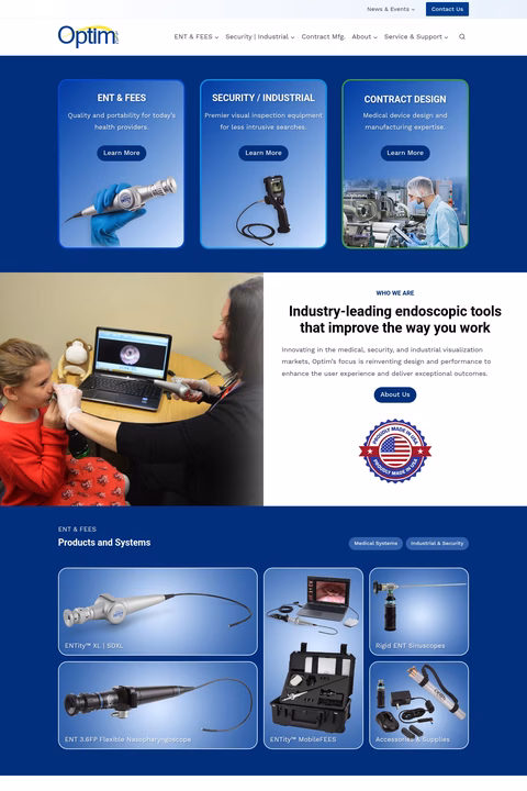 Optim Homepage 1440px