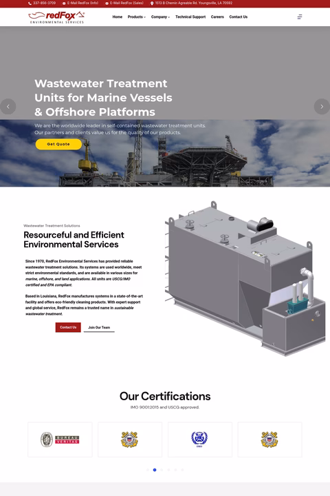 Redfox-Environmental-Services Homepage 1440px