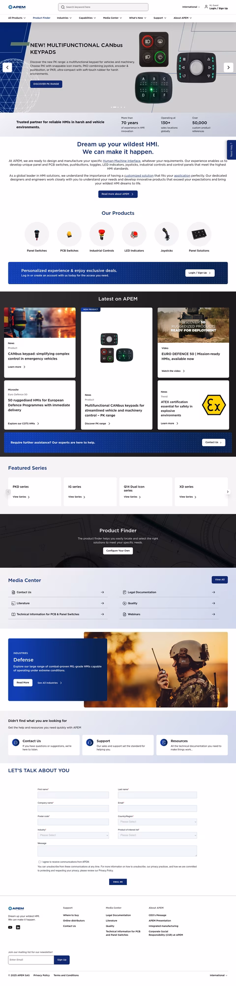 Apem Homepage 1440px