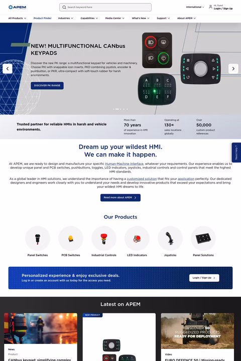 Apem Homepage 1440px