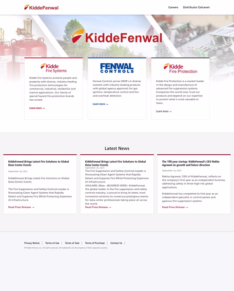 Kidde-Fenwal Homepage 1440px