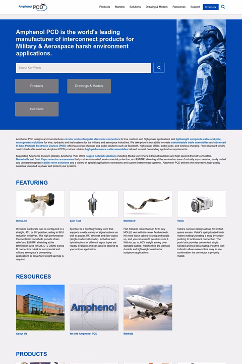 Amphenol-Pcd Homepage 1440px