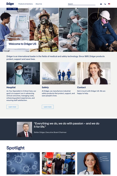 Dräger-Us Homepage 1440px