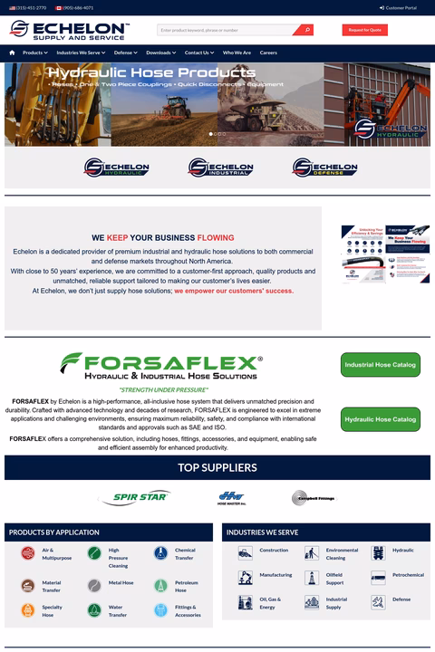 Echelon-Supply Homepage 1440px