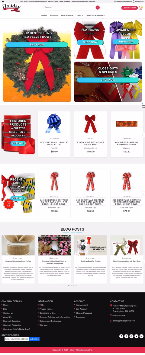 Holiday-Manufacturing Homepage 1440px