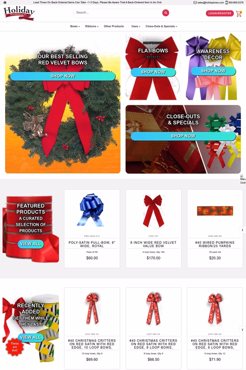 Holiday-Manufacturing Homepage 1440px