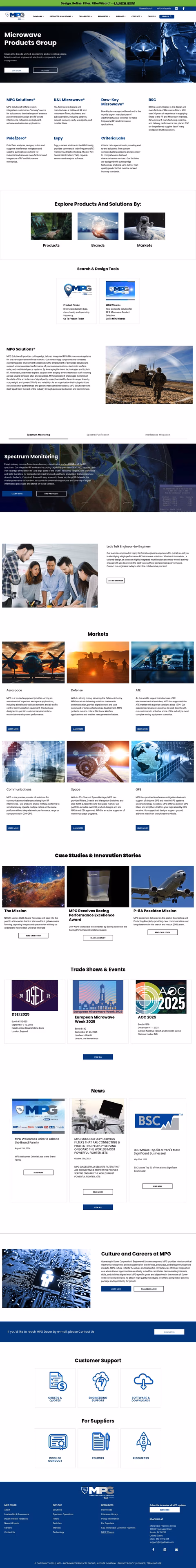 Microwave-Products-Group Homepage 1440px