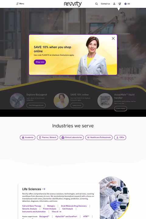 Revvity Homepage 1440px