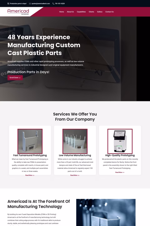 Americad-Technology Homepage 1440px