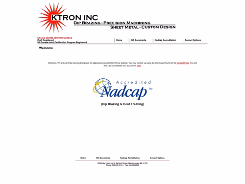 Ktron-Inc Homepage 1440px
